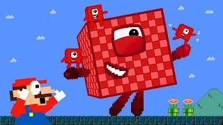 Super Mario  Numberblocks 1000 Big Trouble in Maze  Game Animation