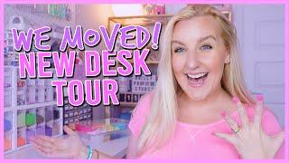 SMALL BUSINESS DESK TOUR & ALL MY BRACELET MAKING SUPPLIES bead organization NEW STUDIO ROOM 