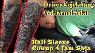 Tato Keren Di Tangan  Driver Gojek Yang Tahan B4nting  Wolf Tatto  Made Tatto Bali