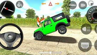 Car stunt driving game  Mahindra Black Thar  Indian Car Simulator 3D  Android Gameplay 