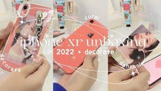 unboxing iphone xr in coral  accessories and case