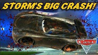 Disney Pixar Cars 3  Jackson Storms Big Crash