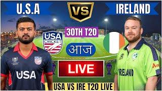 Live USA Vs IRE Match ScoreLive Cricket Match TodayUSA vs IRE 30th T20 live 1st innings #livescore