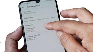 How to restore deleted contacts in android phone