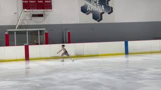 Anastasia Sobeshkevych performing at Southwest Ice Arena