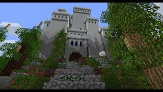 Working on the Temple on My Beta 1.7.3 Minecraft World.