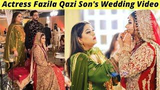 Actress Fazila Qazi Son Wedding Video  Fazila Qazi Son Wedding  Zaib Com