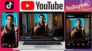 Use ONE VIDEO for YouTube TikTok & Instagram – How to RECORD & EDIT for Multiple Aspect Ratios