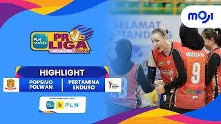 Popsivo Polwan VS Pertamina Enduro 3-0  Highlight PLN Mobile Proliga 2024