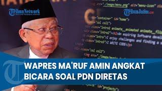 Pusat Data Nasional Diretas Wapres Maruf Tak Terpikirkan Segitu Dahsyatnya