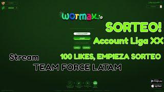 Wormax.io Stream Sorteo Account Liga XX Liga 20 SORTEO