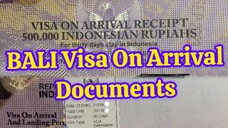 Bali Visa On Arrival Documents Fees and Complete Process of Bali arrival requirements