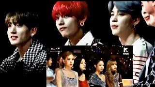 BTS AND BLACKPINK REACT ON SCREENMMA 2018 WITH DIFFERENT ANGLES