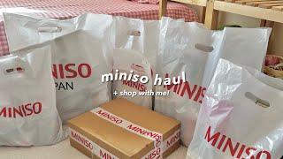 a huge and aesthetic miniso haul ️  beauty skincare home goods..