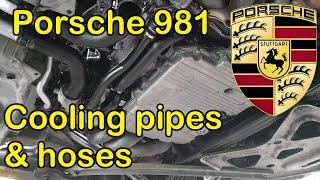 Porsche 981 Cooling pipes and hoses