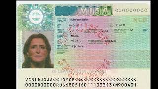 How to Read a Schengen Visa Sticker