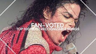 fan-voted top 100 most recognizable songs of all-time