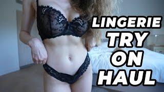 KatiaBang Lingerie Try On Haul  Red and Black Lingeries Haul