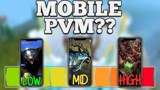 How GOOD Is PVM on Runescape Mobile? - Trying 3 Levels of Bosses - Runescape 3
