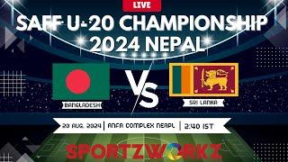 BANGLADESH VS SRI LANKA  SAFF U-20 Men’s Championship 2024 NEPAL