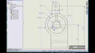 SolidWorks 2D Drawing creation demonstration