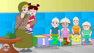 Five Little Monkeys Jumping On The Bed - Nursery Rhyme  Lagu Kita