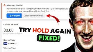 Try Hold Again Problem Facebook Ads Fixed 2023 By AnyFB.store