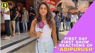 First Day First Show Reactions of Prabhas Saif Ali Khan Film Adipurush  The Quint