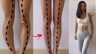 Slim Straight Legs in 28 Days? Fix O legs X legs Bowed Legs Exercise for Knees Rotation correction