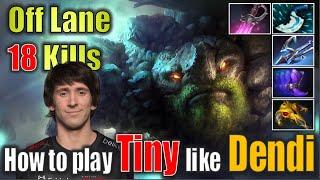 UNLEASHING THE TINYS FURY DENDI 18 KILL OFFLANE DOMINATION  Dota 2 Gameplay 4K