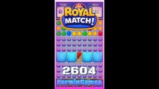 Royal Match Level 2604 - No Boosters Gameplay