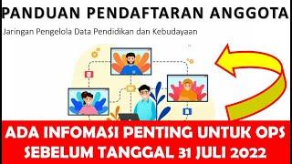 PEMBERITAHUAN PEMBARUAN AKUN PENGELOLA DATA AKUN VERVAL DI SDM DATA KEMDIKBUD 2022