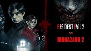 Resident Evil 2 Remake Uncut vs Biohazard 2 Cero D Cut Version
