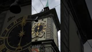 Berns Clock Tower strikes 12 Zytglogge