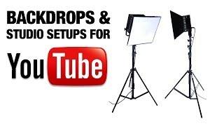Backdrops and Studio Lighting Setup For Youtube Videos