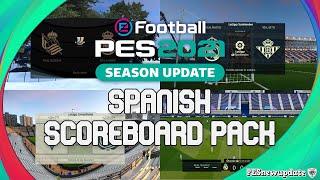 PES 2021 Spanish Scoreboard Pack LaLiga Copa del Rey Supercopa de Espana