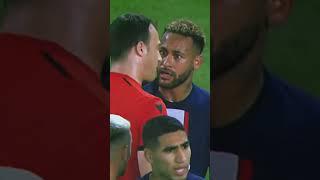 Neymar defending Mbappe 