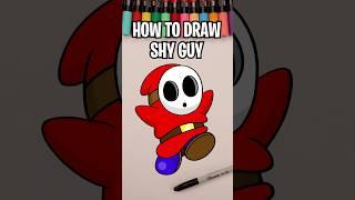 How to draw Shy Guy