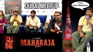 Maharaja Movie Dubai Press Meet  Vijay Sethupathi Nithilan Anurag Kashyap Mamta Mohandas - VJS50