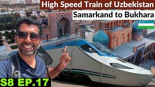 Amazing High Speed Train Journey from Samarkand to Bukhara  S8 EP.17 Pakistan to Japan Motorcycle