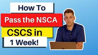 How to Pass the NSCA CSCS in 1 Week In 2023
