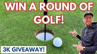 WIN A FREE ROUND OF GOLF 3000 Subscribers Prize Giveaway
