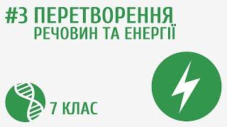 Перетворення речовин та енергії #3