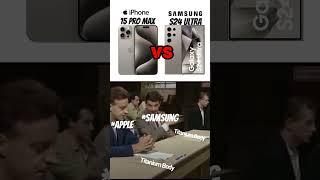 iphone 15 pro max  vs samsung s24 ultra  kalian team mana ? #iphone #samsung #samsungs24ultra