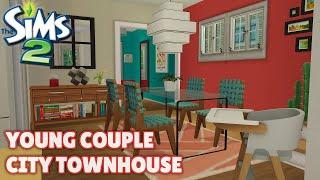 ️ City Townhouse Family Home ‍‍  Sims 2 Speed Build  Decorate With Me