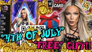 OMG CRAZY *FREE* 4TH OF JULY *FREE* GIFT & *1* QR CODE WWE SuperCard