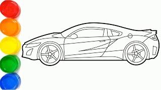 Draw Honda acura nsx