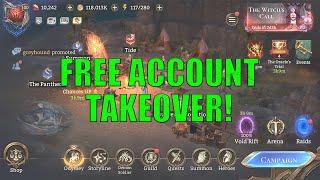 FREE Account Takeover Giveaway Watcher Of Realms