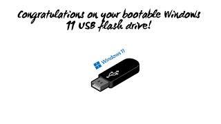 Simple windows 11 install create bootable flash drive.