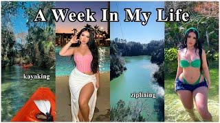 A week in my life  New years trip Vlog grwm kayaking ziplining eating out..